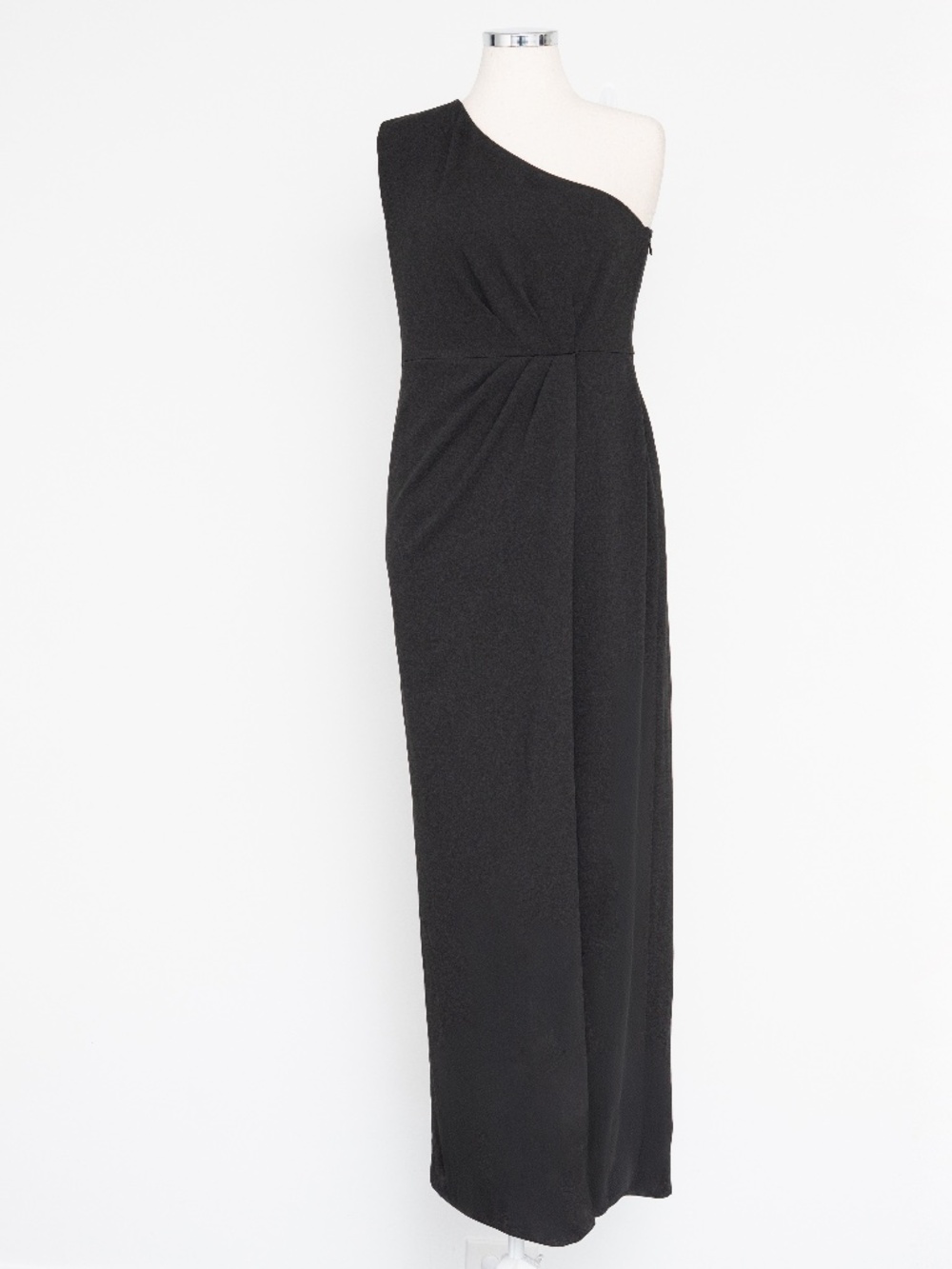 Calvin Klein - One-Shoulder Ruched Gown - Picture 2 of 12